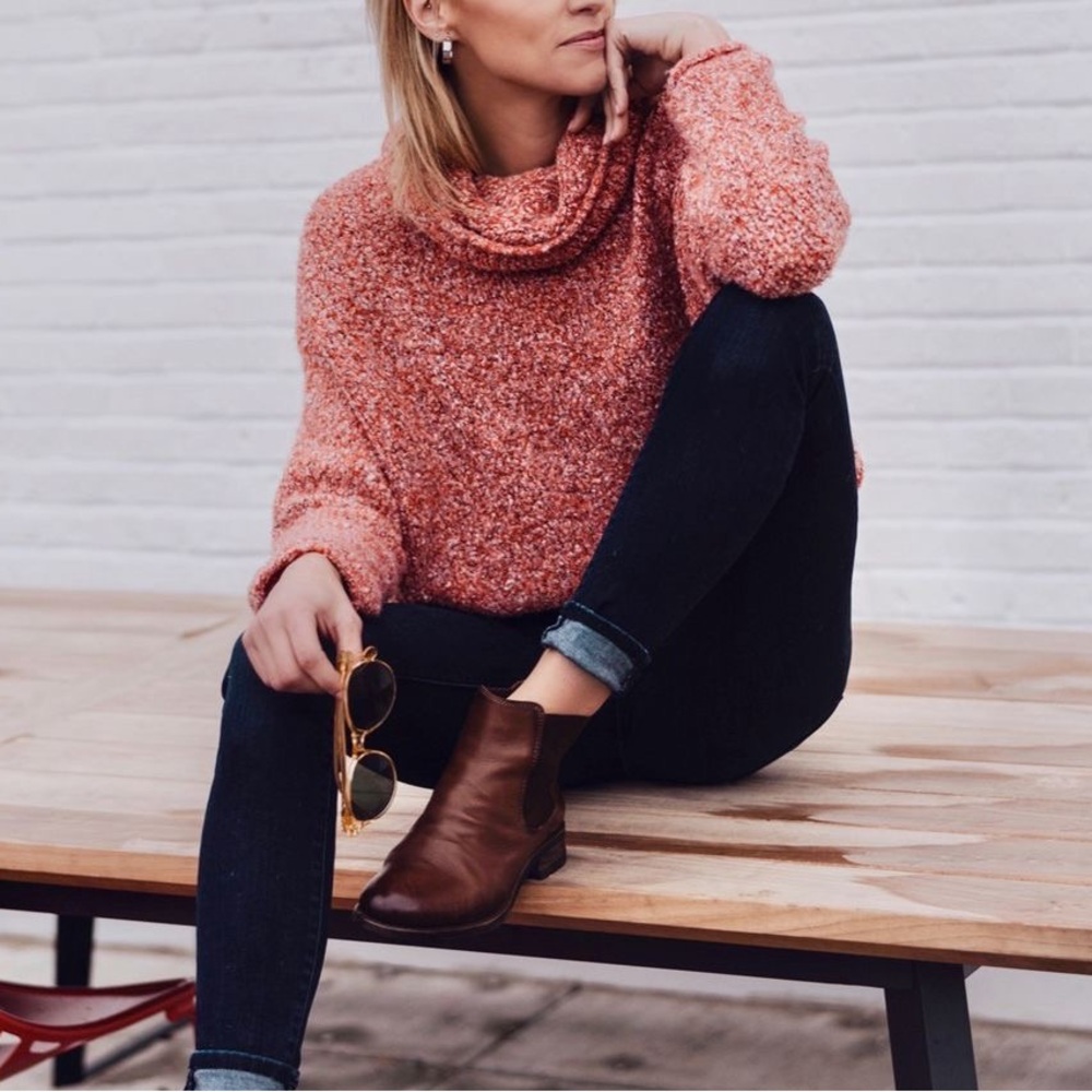 Free People BFF Cowl neck sweater size S​